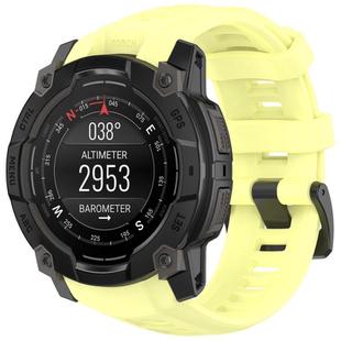 For Garmin Instinct 3 AMOLED 50mm / Solar 50mm xDfind Quick-release Silicone Watch Band(Yellow)