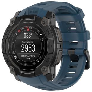 For Garmin Instinct 3 AMOLED 50mm / Solar 50mm xDfind Quick-release Silicone Watch Band(Blue)