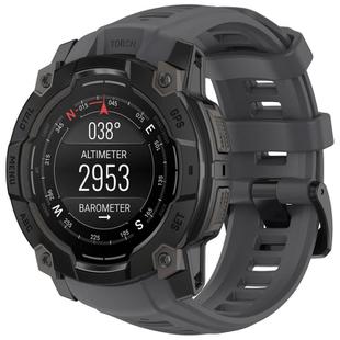 For Garmin Instinct 3 AMOLED 50mm / Solar 50mm xDfind Quick-release Silicone Watch Band(Graphite Grey)