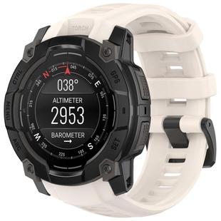 For Garmin Instinct 3 AMOLED 50mm / Solar 50mm xDfind Quick-release Silicone Watch Band(Starlight)