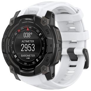 For Garmin Instinct 3 AMOLED 50mm / Solar 50mm xDfind Quick-release Silicone Watch Band(White)