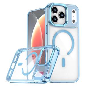 For iPhone 17 Pro Max MagSafe Magnetic Clear Phone Case(Blue)