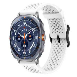For Samsung Galaxy Watch Ultra / Ultra 2025 xDfind Breathable Silicone Watch Band(White)