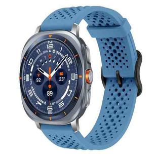 For Samsung Galaxy Watch Ultra / Ultra 2025 xDfind Breathable Silicone Watch Band(Blue)