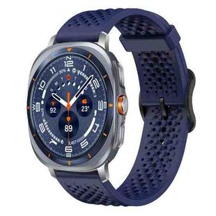 For Samsung Galaxy Watch Ultra / Ultra 2025 xDfind Breathable Silicone Watch Band(Midnight Blue)