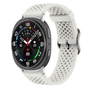 For Samsung Galaxy Watch8 / 8 Classic xDfind Breathable Silicone Watch Band(Starlight)