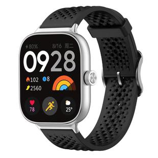 For Xiaomi Band 9 Pro/8 Pro/Redmi Watch 5/4 xDfind Breathable Silicone Watch Band(Black)