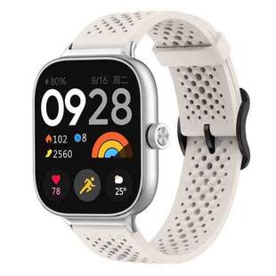 For Xiaomi Band 9 Pro/8 Pro/Redmi Watch 5/4 xDfind Breathable Silicone Watch Band(Starlight)