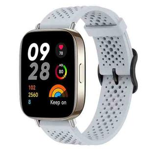 For Redmi Watch 3 xDfind Breathable Silicone Watch Band(Grey)
