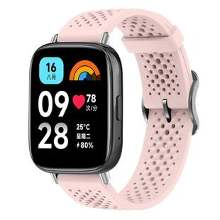 For Redmi Watch 3 Active / Watch 3 Lite xDfind Breathable Silicone Watch Band(Pink)