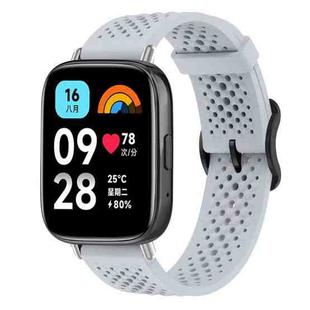 For Redmi Watch 3 Active / Watch 3 Lite xDfind Breathable Silicone Watch Band(Grey)