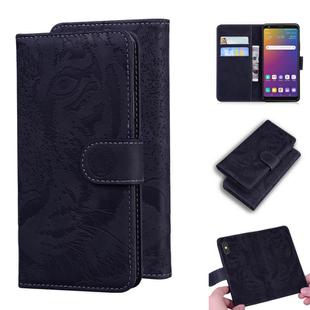 For LG Stylo 5 Tiger Embossing Pattern Horizontal Flip Leather Case with Holder & Card Slots & Wallet(Black)