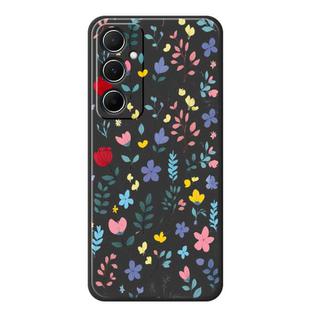 For Huawei P20 A Series Minimalist TPU Creative Painted Phone Case(Black A0944)