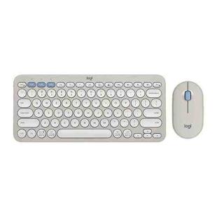 罗技 PEBBLE 2 COMBO Thin and Light Wireless Slim Bluetooth Keyboard and Mouse Set(Grey)