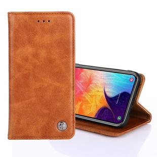 For Samsung Galaxy A71 5G Non-Magnetic Retro Texture Horizontal Flip Leather Case with Holder & Card Slots & Wallet(Brown)