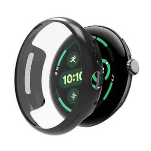 For Google Pixel Watch 3 45mm Integrated Full Coverage TPU Watch Protective Cover(Black)
