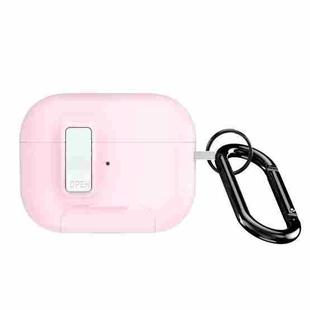 For AirPods Pro 2 DUX DUCIS PECQ Series Magnetic Earphone Case with Holder & Security Lock(Pink White)