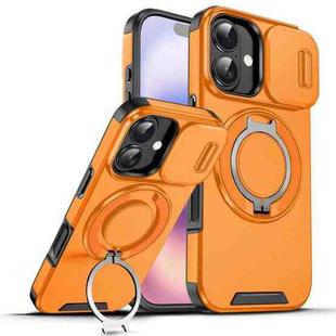 For iPhone 17 Sliding Camshield Ring Holder Phone Case(Orange)