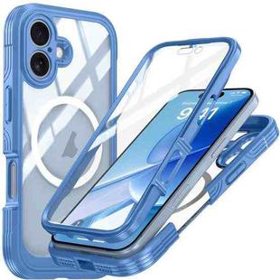 For iPhone 17 RedPepper Tempered Glass MagSafe Phone Case(Blue)