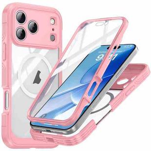 For iPhone 17 Pro Max RedPepper Tempered Glass MagSafe Phone Case(Pink)