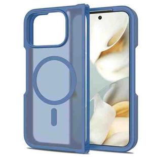 For Google Pixel 10 Pro Fold Skin Feel TPU Hybrid PC MagSafe Phone Case(Blue)