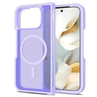 For Google Pixel 10 Pro Fold Skin Feel TPU Hybrid PC MagSafe Phone Case(Purple)