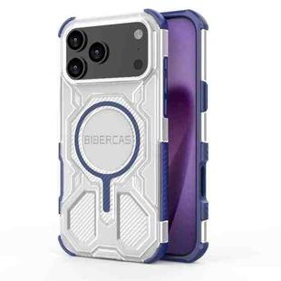For iPhone 17 Pro Max BIBERCAS Transparent Color Series MagSafe Air Bag Shockproof Phone Case(Blue)