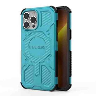 For iPhone 13 Pro Max BIBERCAS Real Color Series MagSafe Shockproof Phone Case(Green)