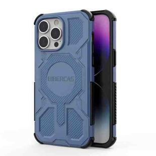 For iPhone 14 Pro Max BIBERCAS Real Color Series MagSafe Shockproof Phone Case(Blue)