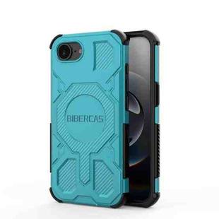 For iPhone 16e BIBERCAS Real Color Series MagSafe Shockproof Phone Case(Green)