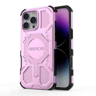For iPhone 16 Pro Max BIBERCAS Real Color Series MagSafe Shockproof Phone Case(Pink)