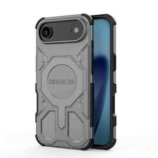 For iPhone 17 Air BIBERCAS Real Color Series MagSafe Shockproof Phone Case(Gray)