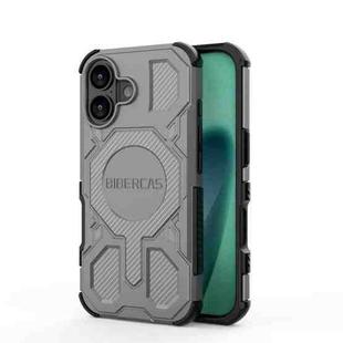 For iPhone 17 BIBERCAS Real Color Series MagSafe Shockproof Phone Case(Gray)