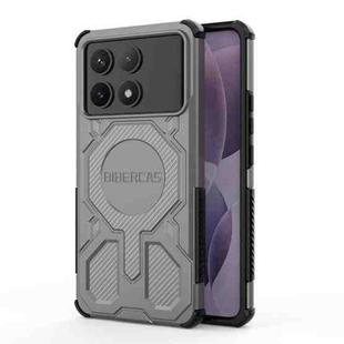 For Redmi K70 BIBERCAS Real Color Series MagSafe Shockproof Phone Case(Gray)