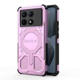 For Redmi K70E BIBERCAS Real Color Series MagSafe Shockproof Phone Case(Pink)