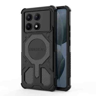 For Redmi K70E BIBERCAS Real Color Series MagSafe Shockproof Phone Case(Black)