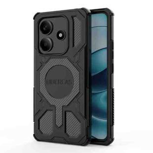 For Redmi Note 14 5G BIBERCAS Real Color Series MagSafe Shockproof Phone Case(Black)