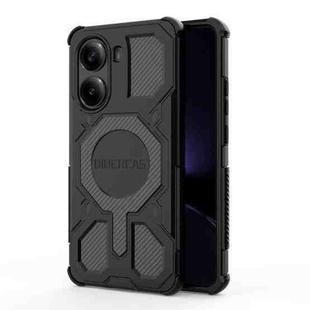 For Redmi Turbo 4 BIBERCAS Real Color Series MagSafe Shockproof Phone Case(Black)