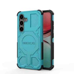 For Samsung Galaxy S25 5G BIBERCAS Real Color Series MagSafe Shockproof Phone Case(Green)