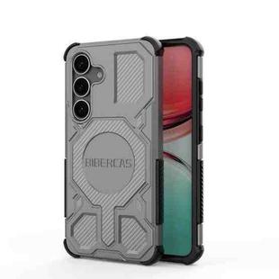 For Samsung Galaxy S25 5G BIBERCAS Real Color Series MagSafe Shockproof Phone Case(Gray)