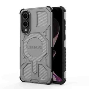 For Samsung Galaxy S25 Edge 5G BIBERCAS Real Color Series MagSafe Shockproof Phone Case(Gray)