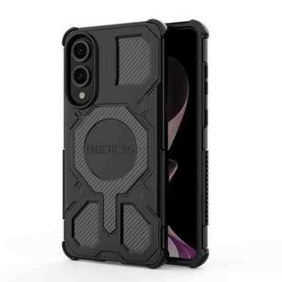 For Samsung Galaxy S25 Edge 5G BIBERCAS Real Color Series MagSafe Shockproof Phone Case(Black)