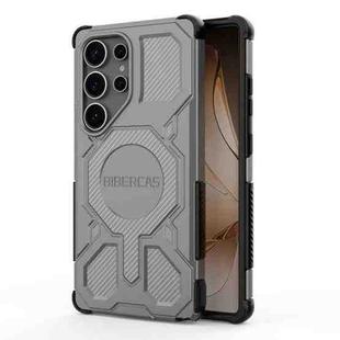 For Samsung Galaxy S25 Ultra 5G BIBERCAS Real Color Series MagSafe Shockproof Phone Case(Gray)