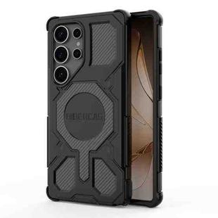For Samsung Galaxy S25 Ultra 5G BIBERCAS Real Color Series MagSafe Shockproof Phone Case(Black)