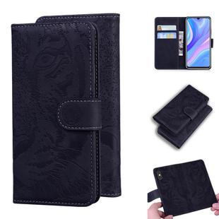 For Huawei P smart S / Enjoy 10S Tiger Embossing Pattern Horizontal Flip Leather Case with Holder & Card Slots & Wallet(Black)
