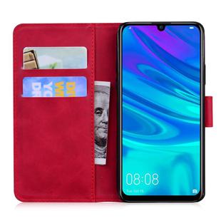 For Huawei P smart (2019) Tiger Embossing Pattern Horizontal Flip Leather Case with Holder & Card Slots & Wallet(Red)