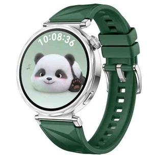 For Huawei Watch GT 5 41mm xDfind Ice Crystal Texture Silicone Watch Band(Dark Green)