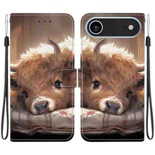 For iPhone 17 Air Crystal Texture Colored Drawing Leather Phone Case(Calf)