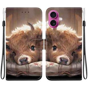For iPhone 17 Crystal Texture Colored Drawing Leather Phone Case(Calf)