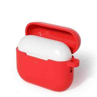For AirPods Pro 3 Silicone Earphone Protective Case with Hook(Red)
